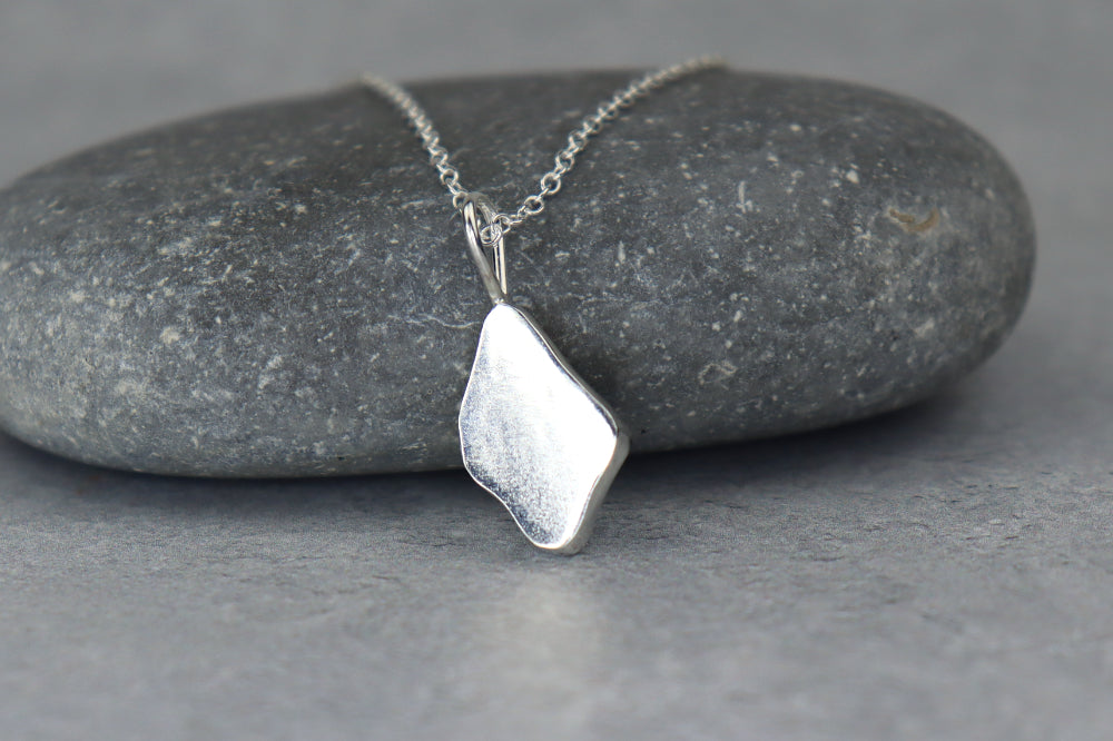 Welsh Sea Glass Silver Necklace