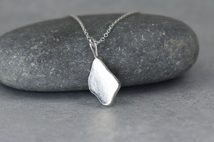 Welsh Sea Glass Silver Necklace