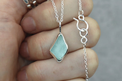 Welsh Sea Glass Silver Necklace