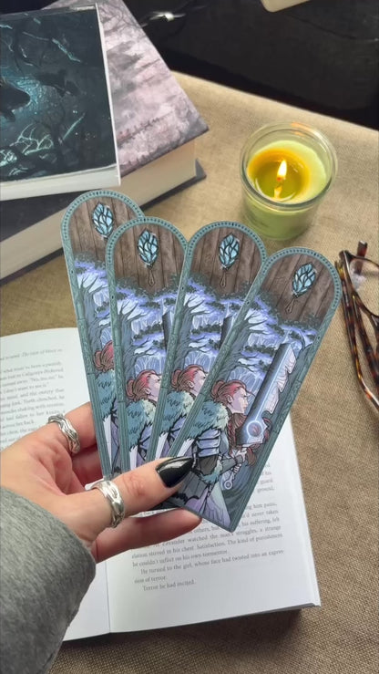 Romantasy Moth Woodland Bookmark