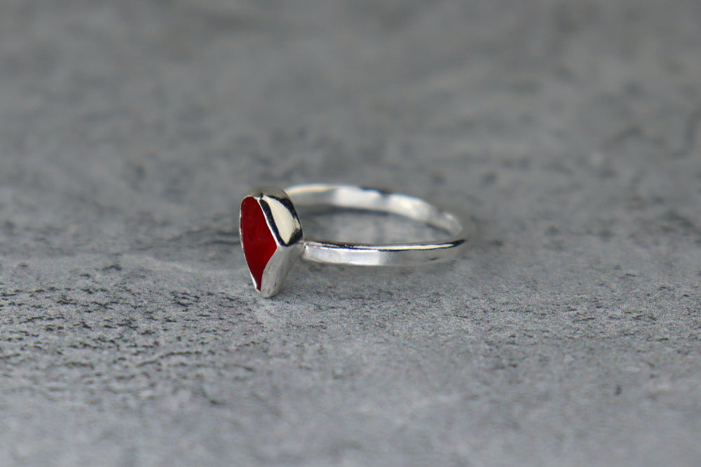 UK Size O/P Welsh Sea Glass Ring
