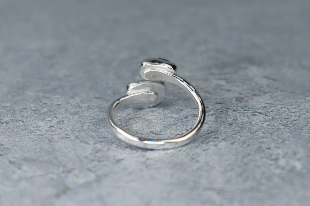 UK Size L Welsh Sea Glass Ring