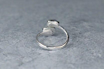 UK Size L Welsh Sea Glass Ring