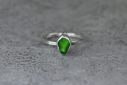 UK Size U Welsh Sea Glass Ring