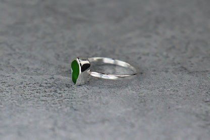 UK Size U Welsh Sea Glass Ring