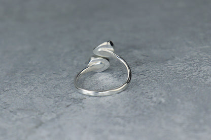 UK Size Q Welsh Sea Glass Ring
