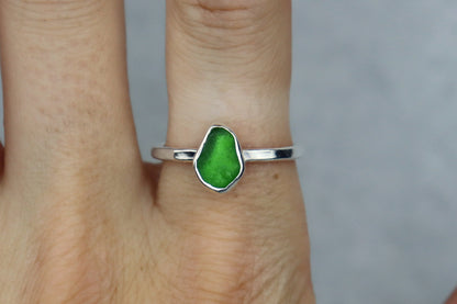 UK Size U Welsh Sea Glass Ring