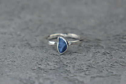 UK Size M Welsh Sea Glass Ring