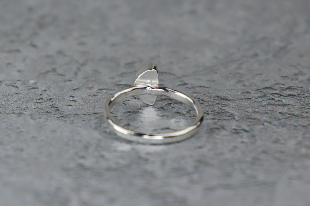 UK Size M Welsh Sea Glass Ring
