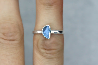 UK Size M Welsh Sea Glass Ring