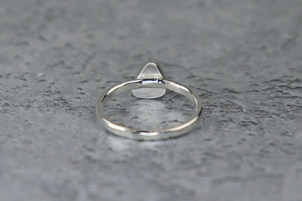 UK Size Q Welsh Sea Glass Ring