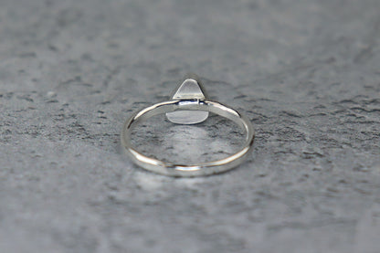UK Size Q Welsh Sea Glass Ring