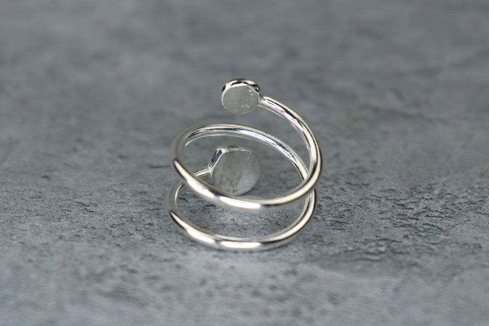 UK Size L/M Welsh Sea Glass Ring