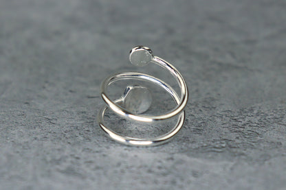 UK Size L/M Welsh Sea Glass Ring