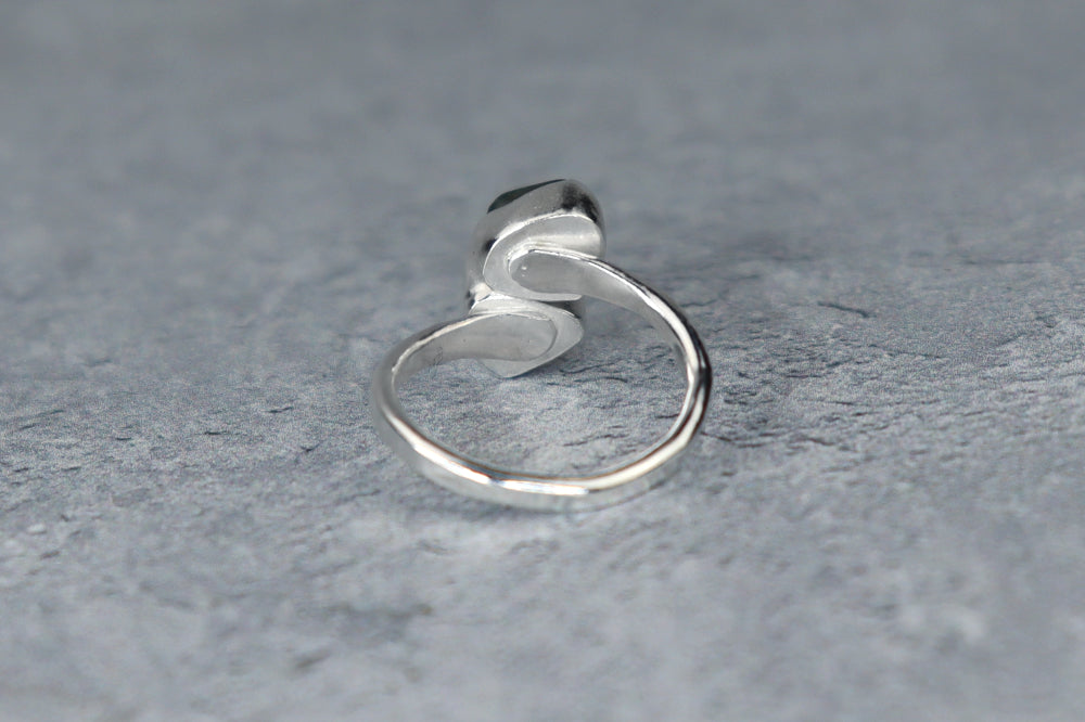 UK Size J Welsh Sea Glass Ring
