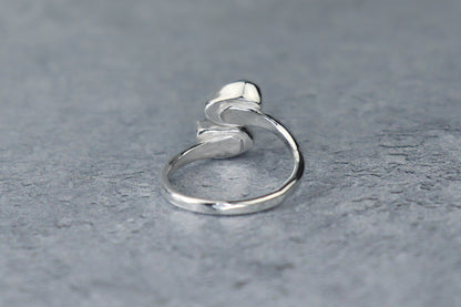 UK Size L Welsh Sea Glass Ring