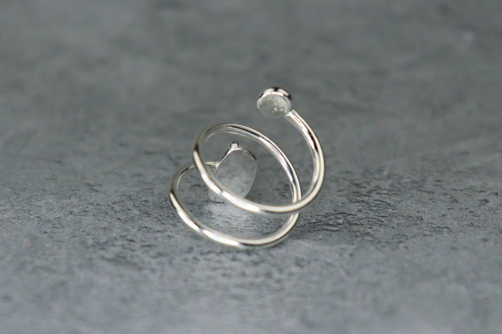 UK Size M/N Welsh Sea Glass Ring
