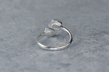 UK Size Q Welsh Sea Glass Ring