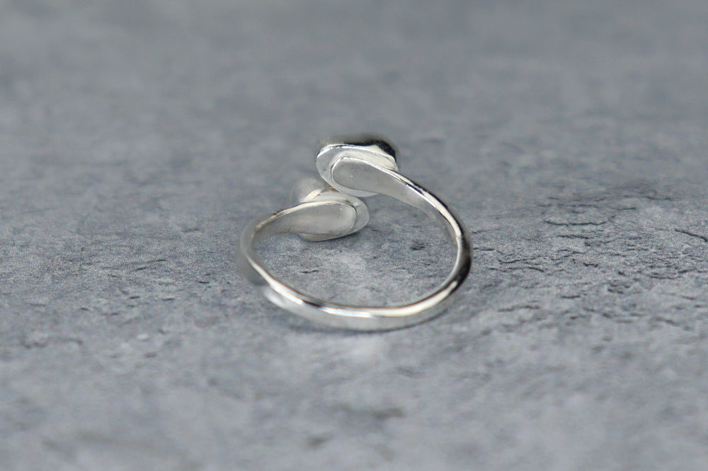 UK Size R Welsh Sea Glass Ring