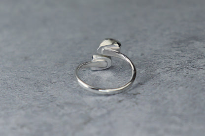 UK Size P Welsh Sea Glass Ring