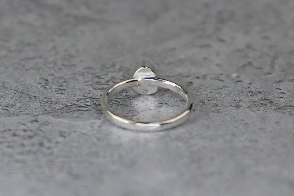 UK Size L/M Welsh Sea Glass Ring