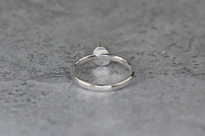 UK Size L/M Welsh Sea Glass Ring