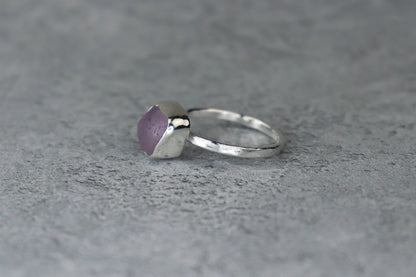 UK Size Q Welsh Sea Glass Ring