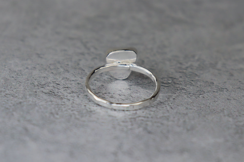 UK Size Q Welsh Sea Glass Ring