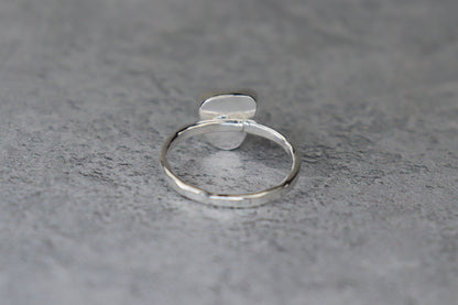 UK Size Q Welsh Sea Glass Ring
