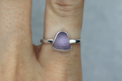 UK Size Q Welsh Sea Glass Ring
