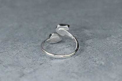 UK Size Q/R Welsh Sea Glass Ring