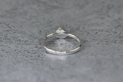 UK Size Q/R Welsh Sea Glass Ring