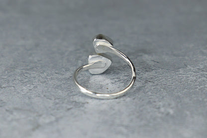UK Size R Welsh Sea Glass Ring