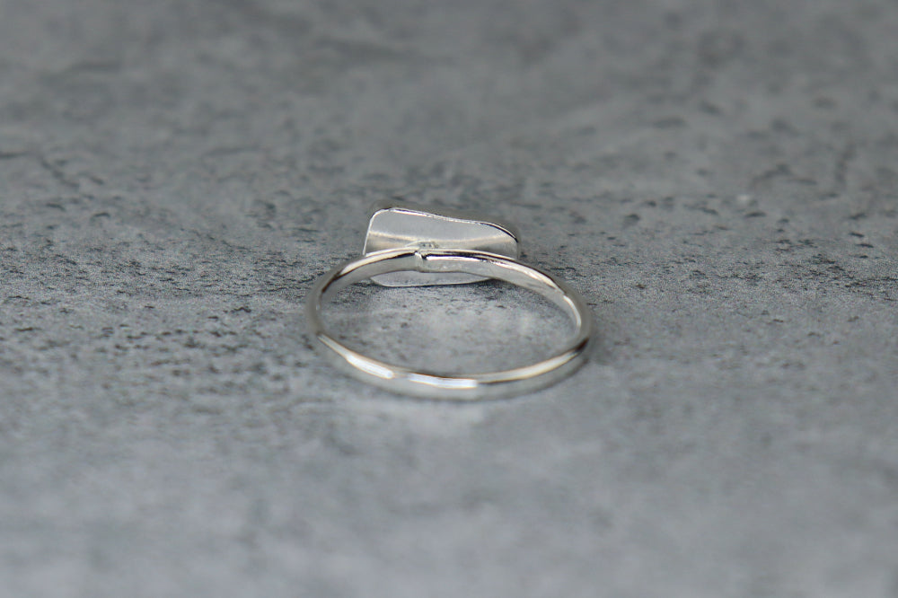 UK Size U/V Welsh Sea Glass Ring