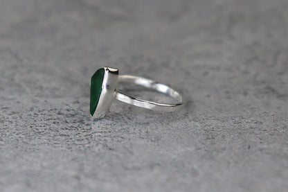 UK Size S Welsh Sea Glass Ring