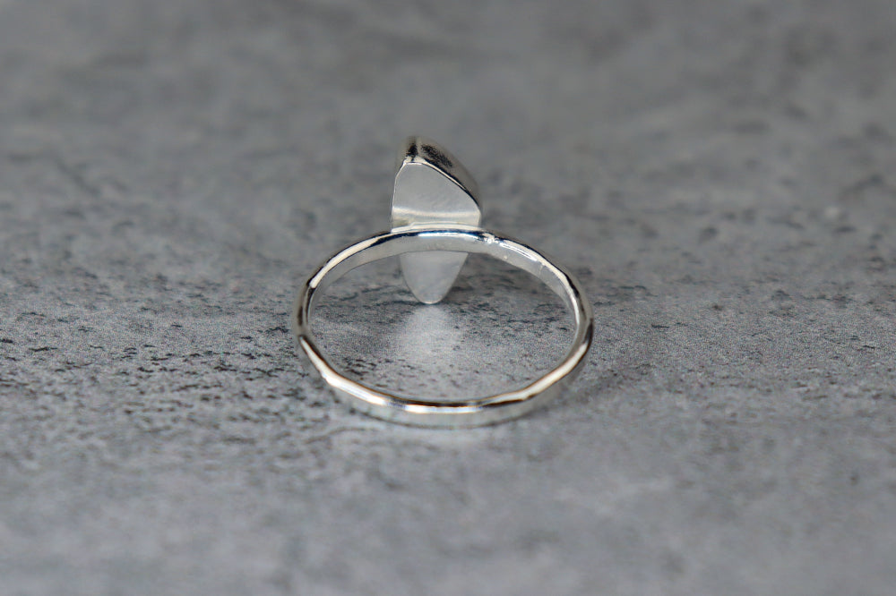 UK Size S Welsh Sea Glass Ring