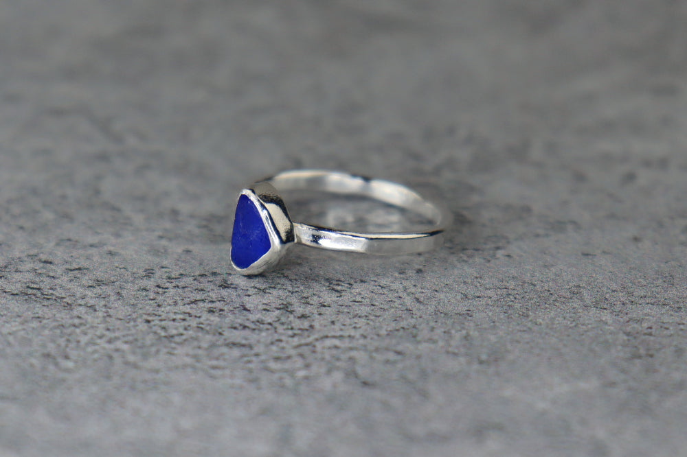 UK Size N/O Welsh Sea Glass Ring