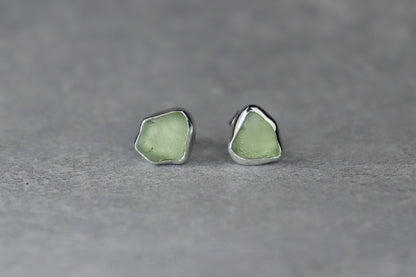 Welsh Sea Glass Stud Earrings